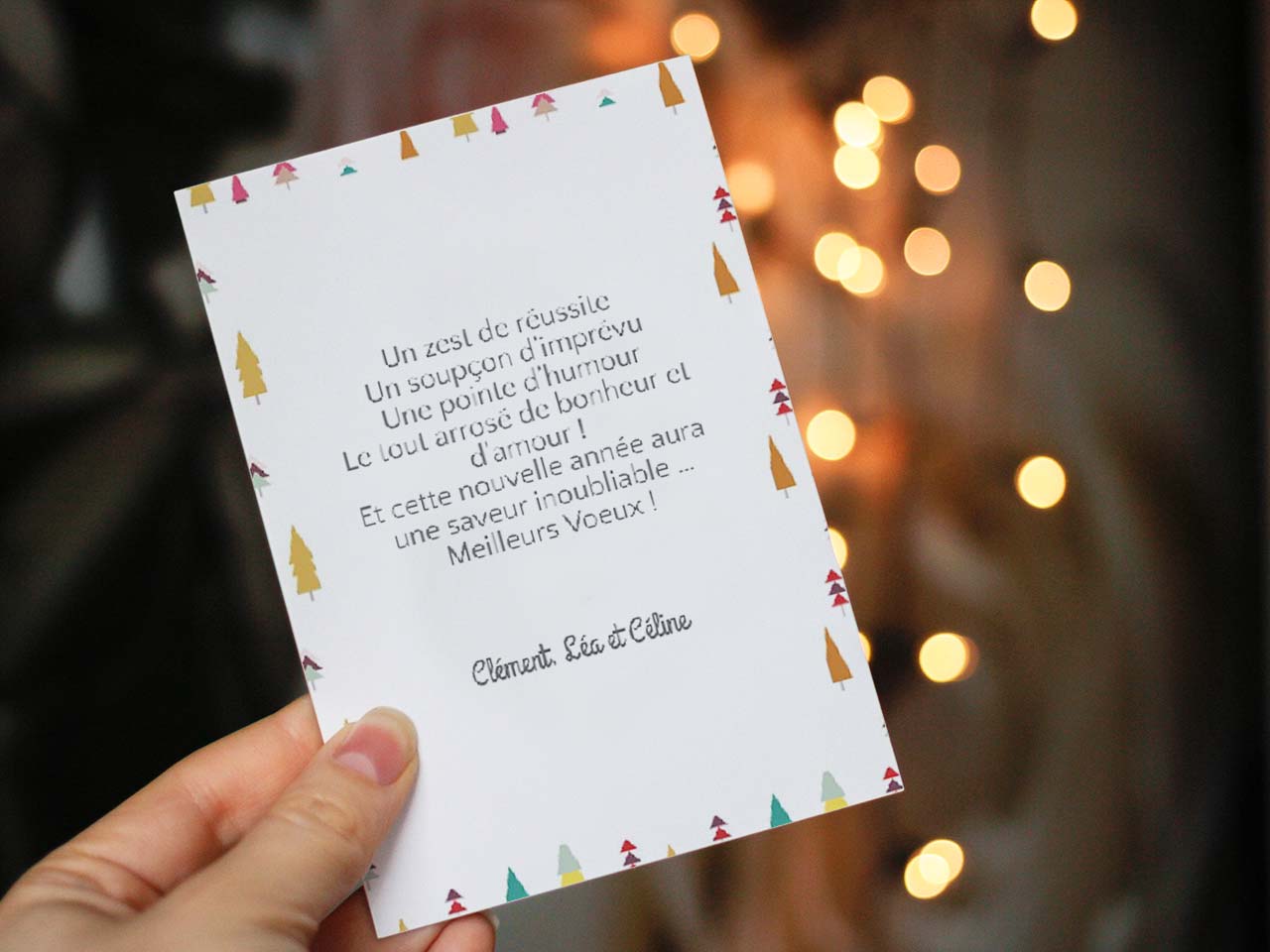 Exemple de texte carte de vœux pour souhaiter la bonne année