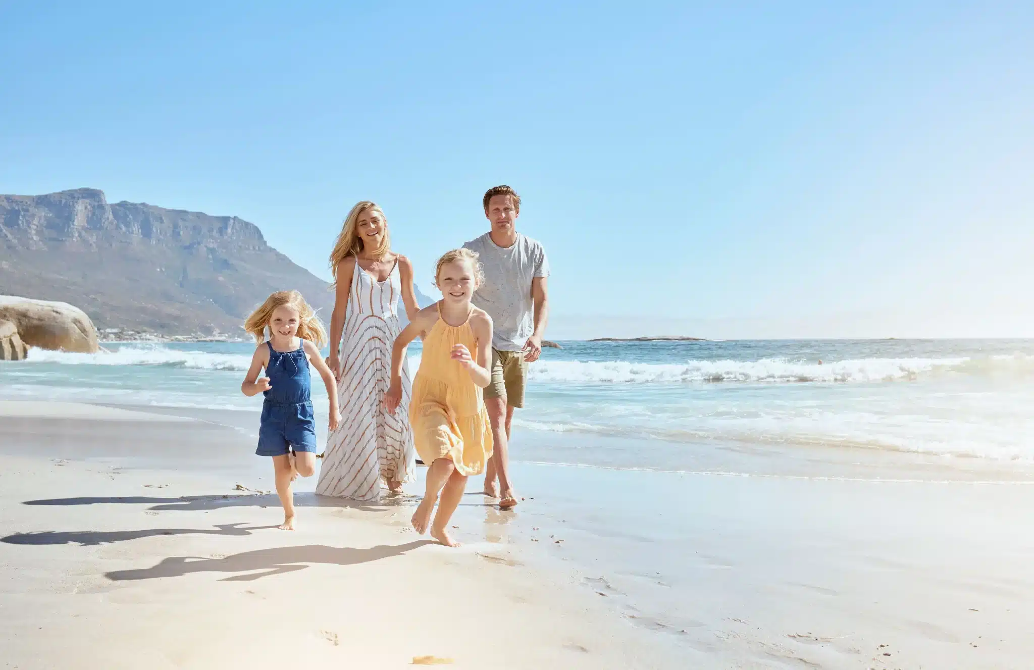 plage famille mer océan